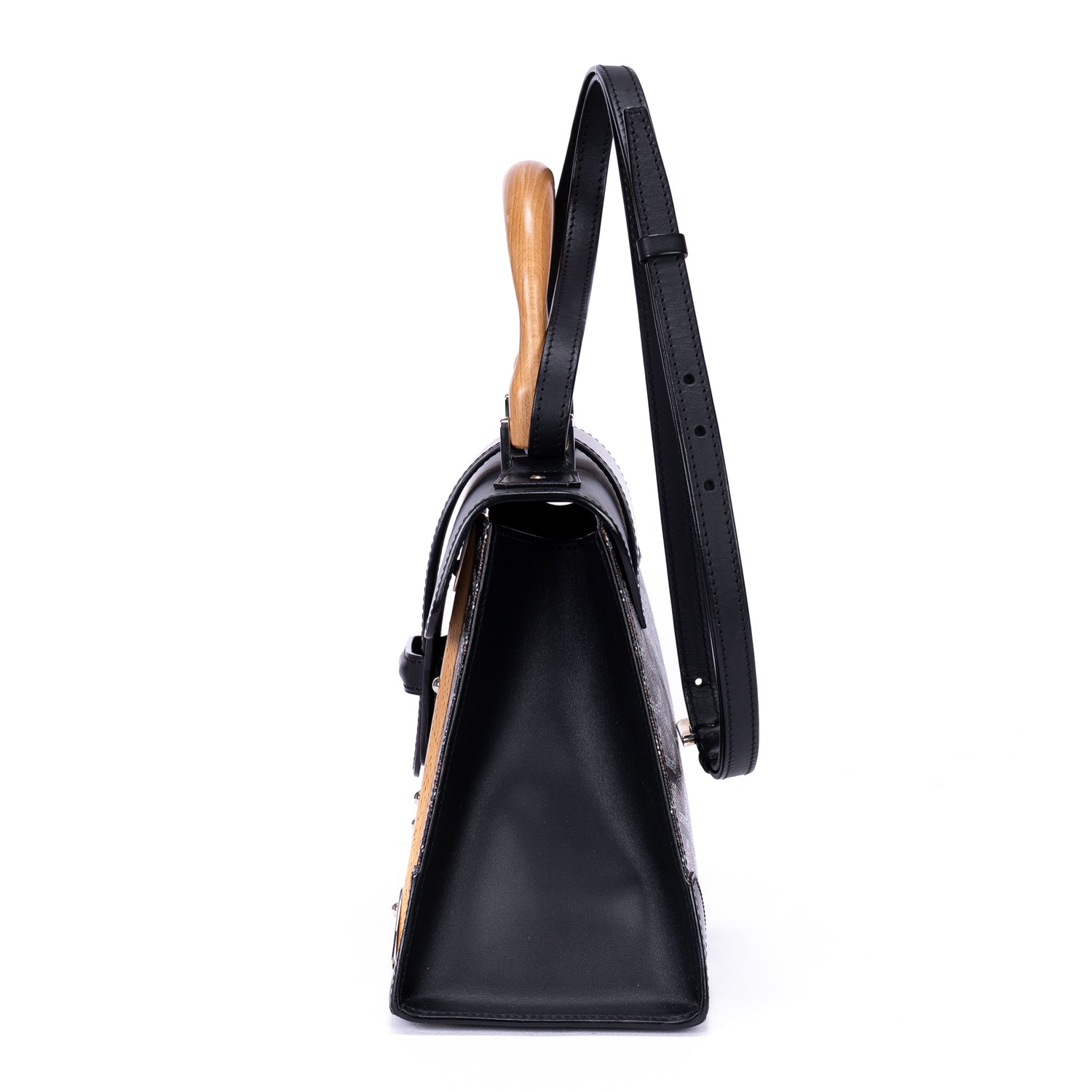 Handbag Saigon MM Black Goyardine Canvas