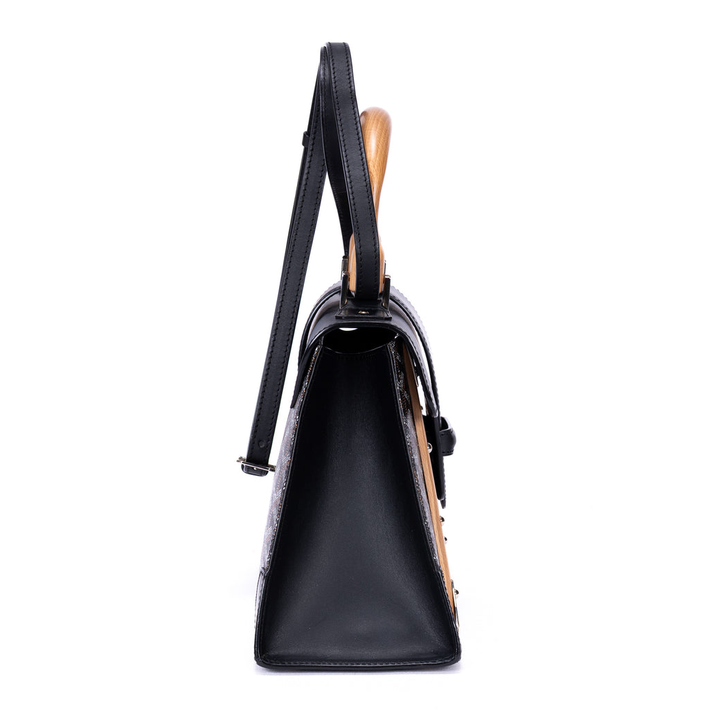 Bolso de mano Saigón MM Lona Goyardine Negra
