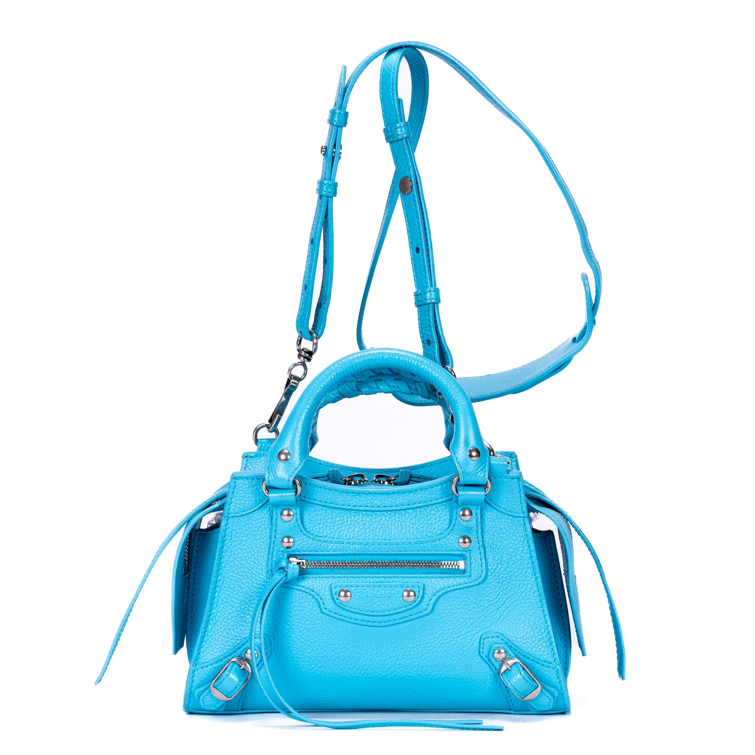 Handbag Neo Classic Mini Blue Grain Leather