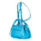 Bolso Neo Classic Mini de cuero granulado azul