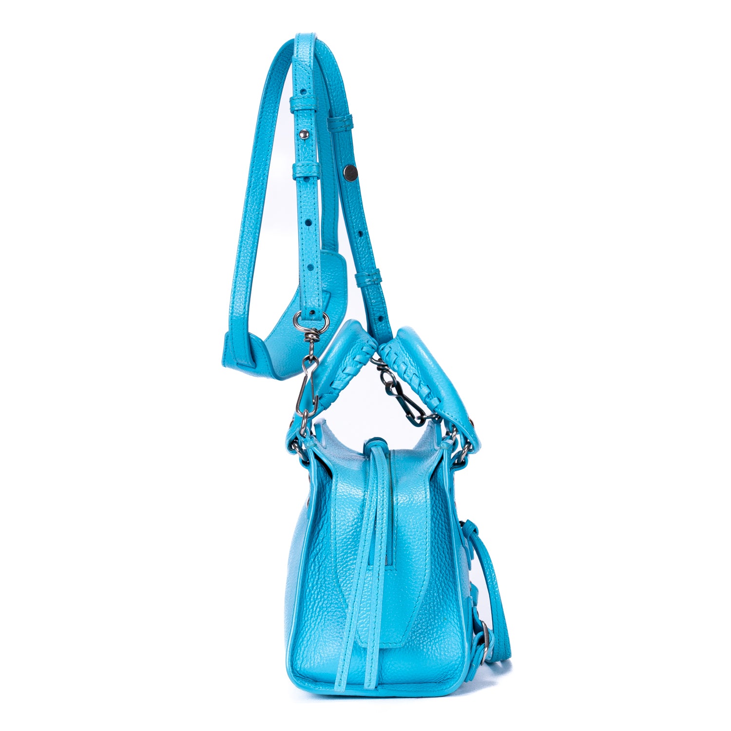 Handbag Neo Classic Mini Blue Grain Leather