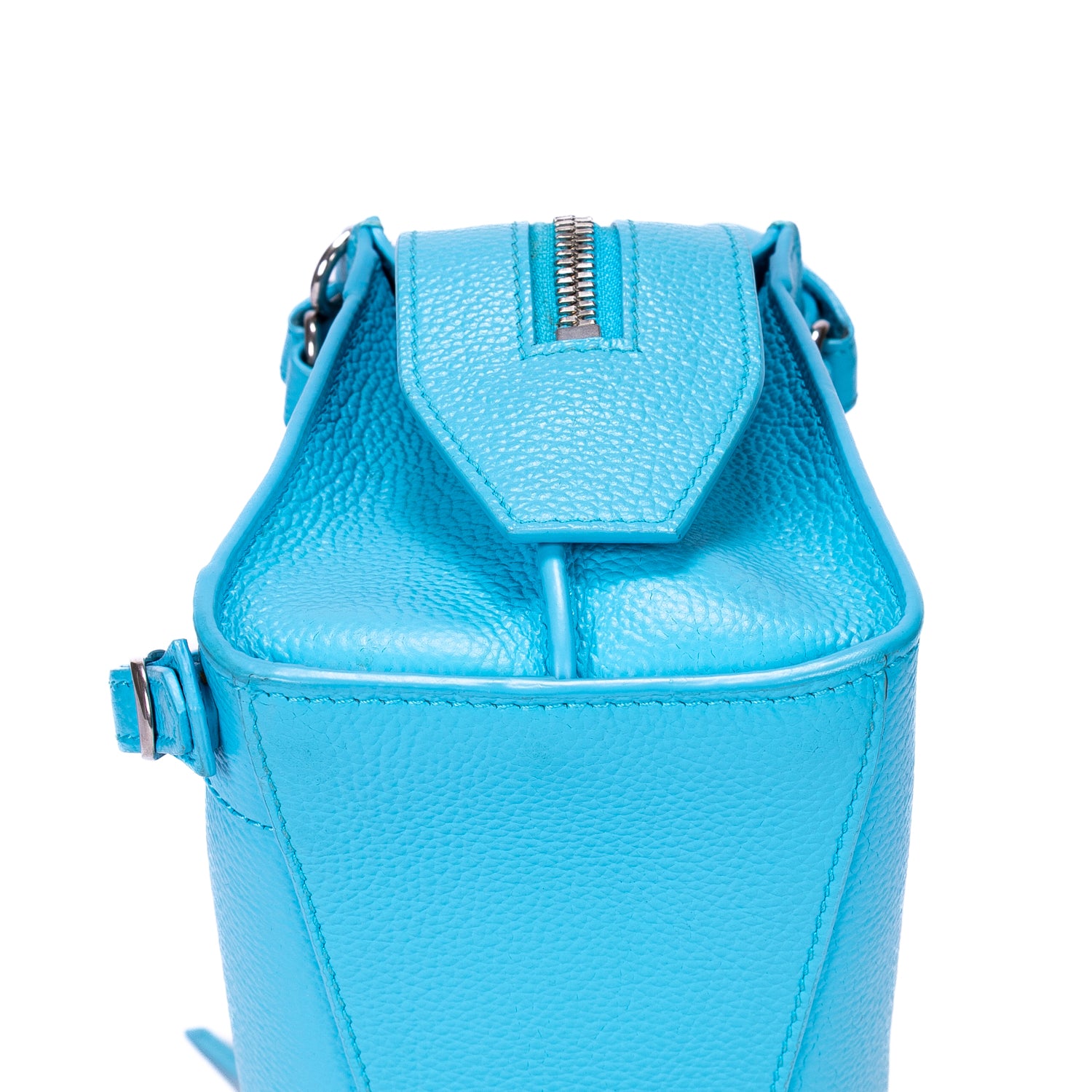 Bolso Neo Classic Mini de cuero granulado azul