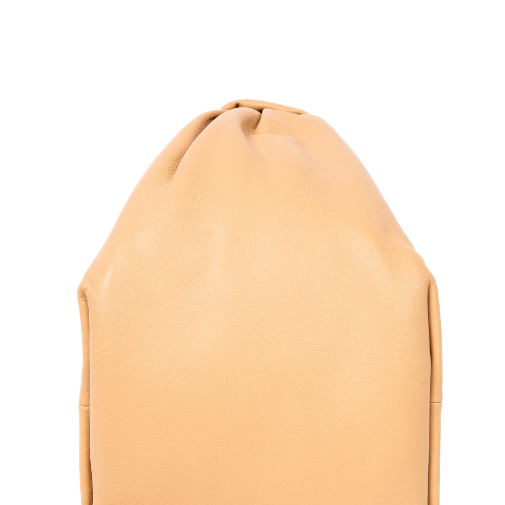 Handbag Double Mini Knot Hobo bag Mini Beige Smooth Calfskin Leather