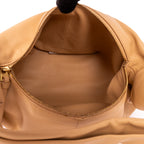 Handbag Double Mini Knot Hobo bag Mini Beige Smooth Calfskin Leather