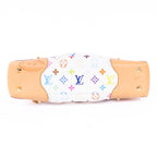 Handbag Judy MM White Monogram Multicolor Canvas