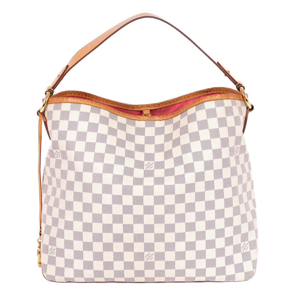 Handbag Delightful MM Ivory Damier Azur