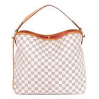 Handbag Delightful MM Ivory Damier Azur