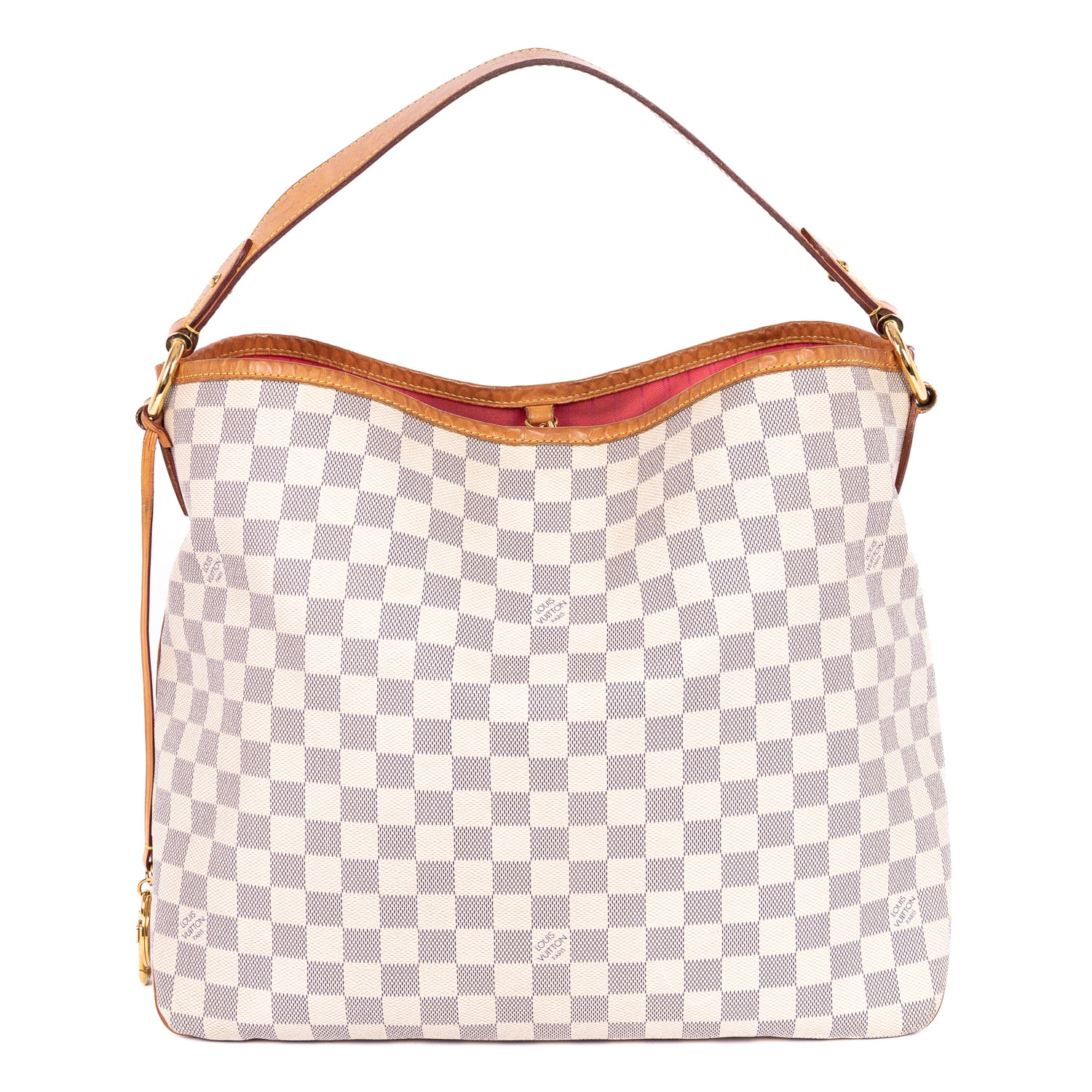 Handbag Delightful MM Ivory Damier Azur