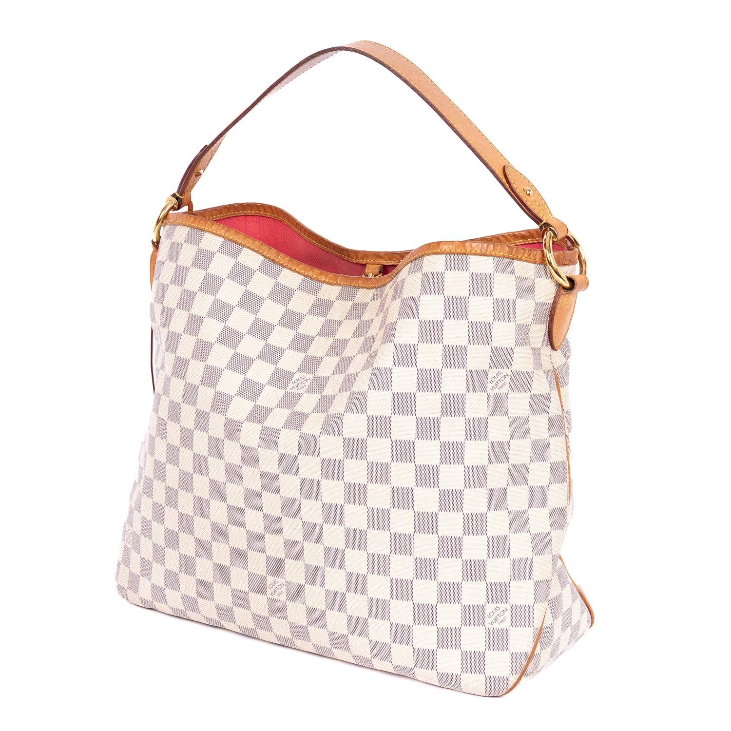 Handbag Delightful MM Ivory Damier Azur