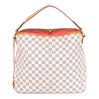Handbag Delightful MM Ivory Damier Azur