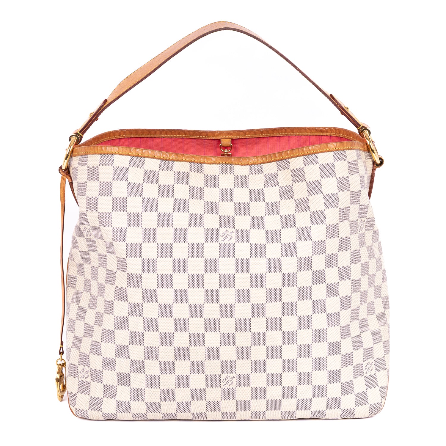 Handbag Delightful MM Ivory Damier Azur