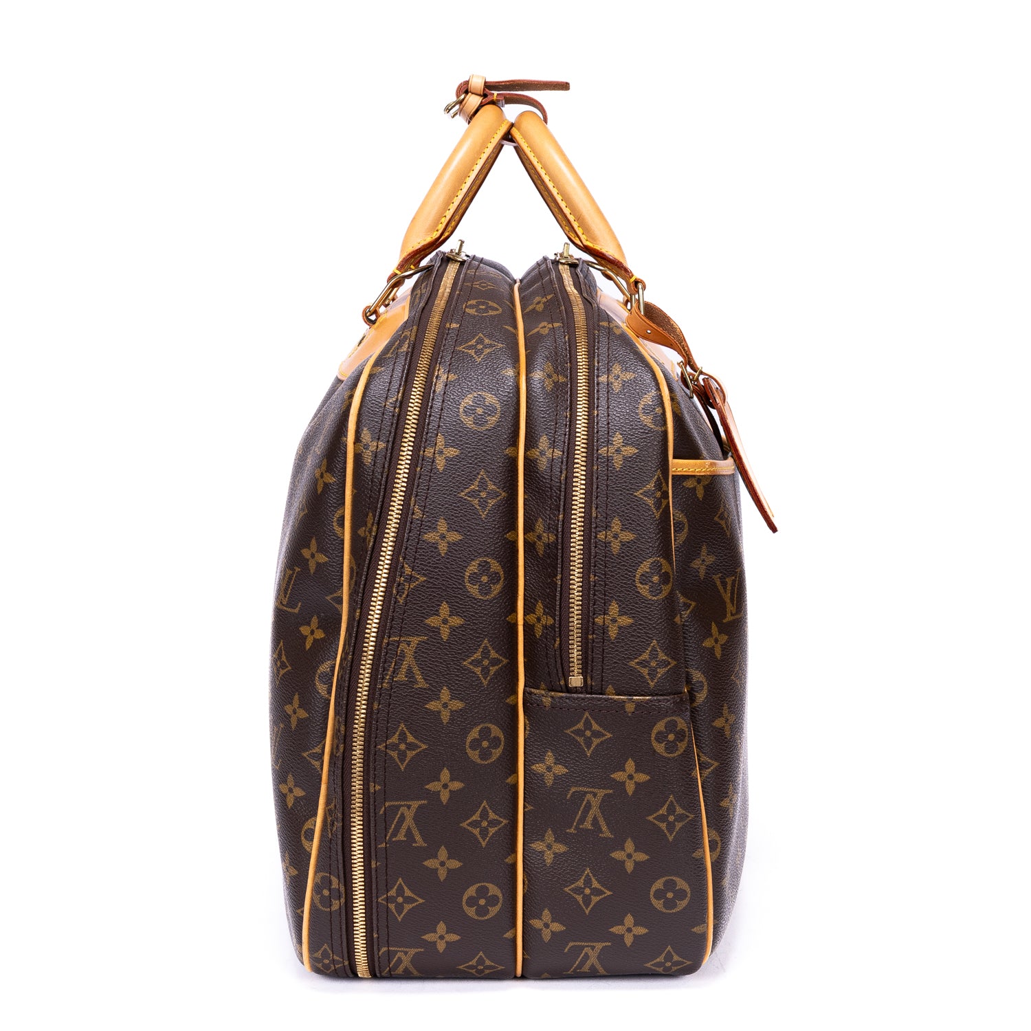 Handbag Alize 24h Brown Monogram Canvas