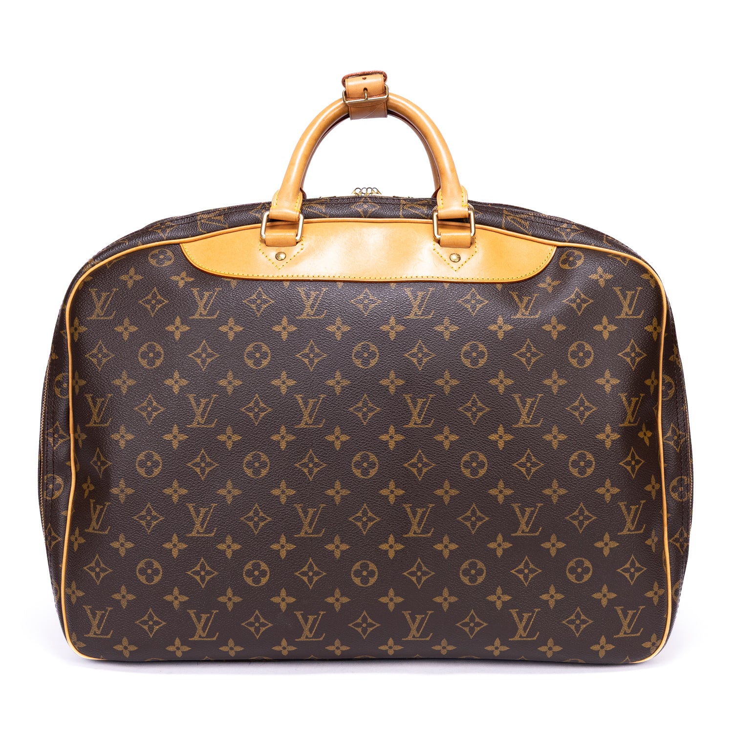 Handbag Alize 24h Brown Monogram Canvas