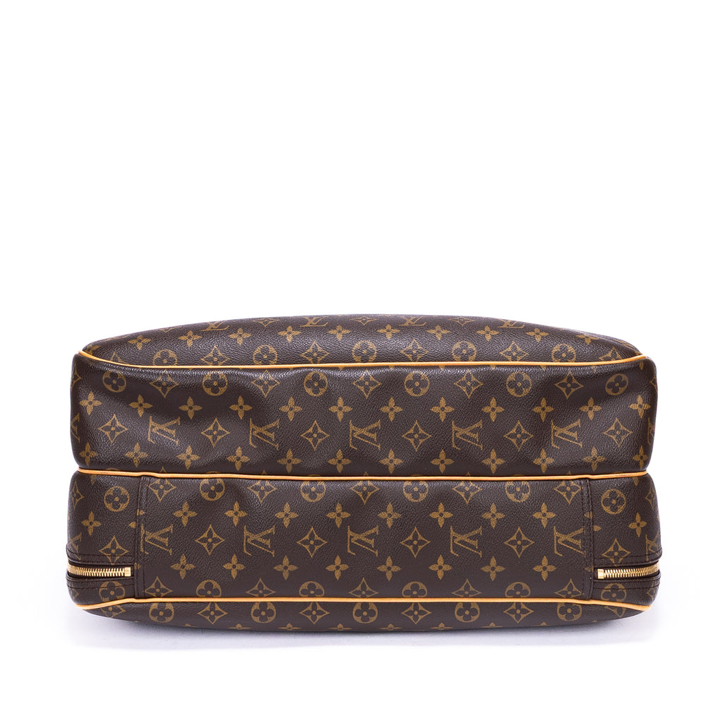 Handbag Alize 24h Brown Monogram Canvas