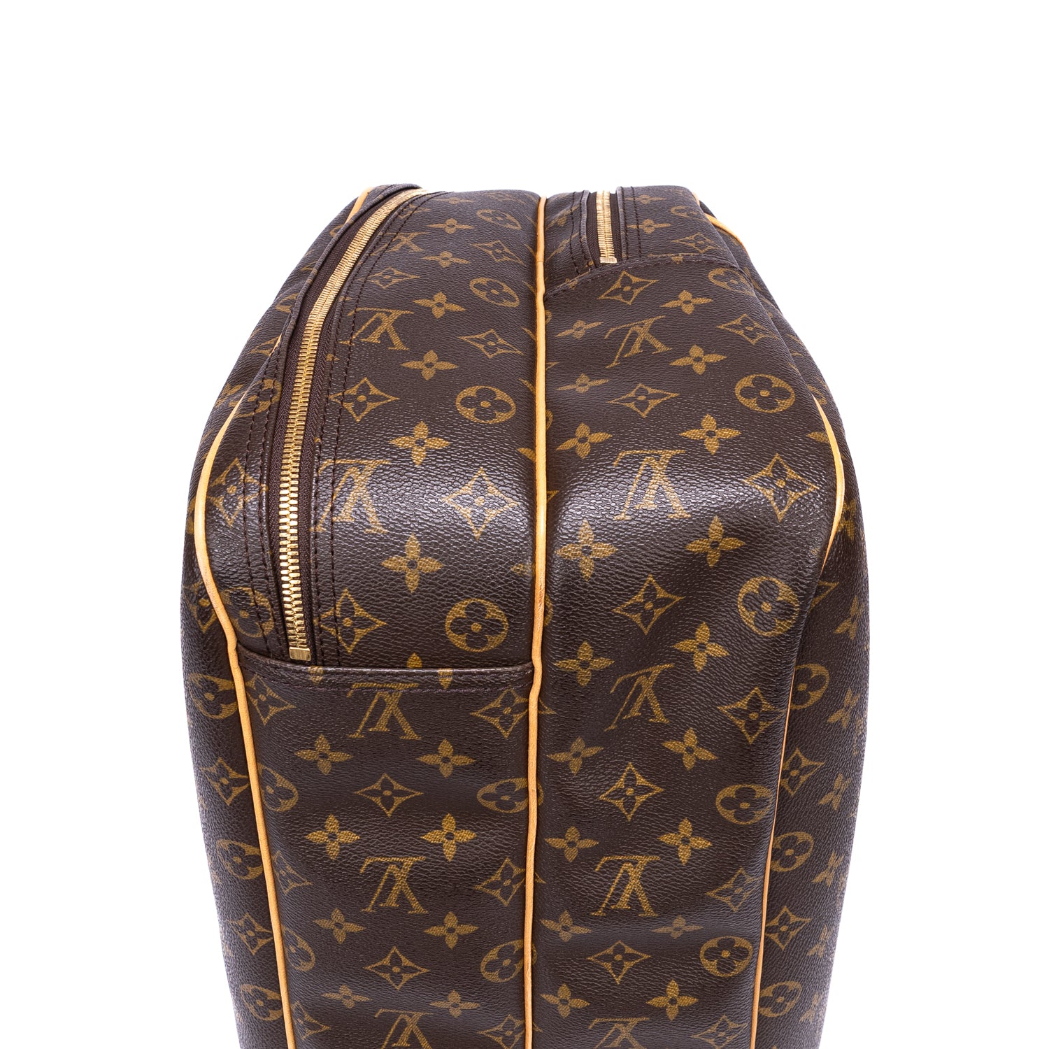 Handbag Alize 24h Brown Monogram Canvas