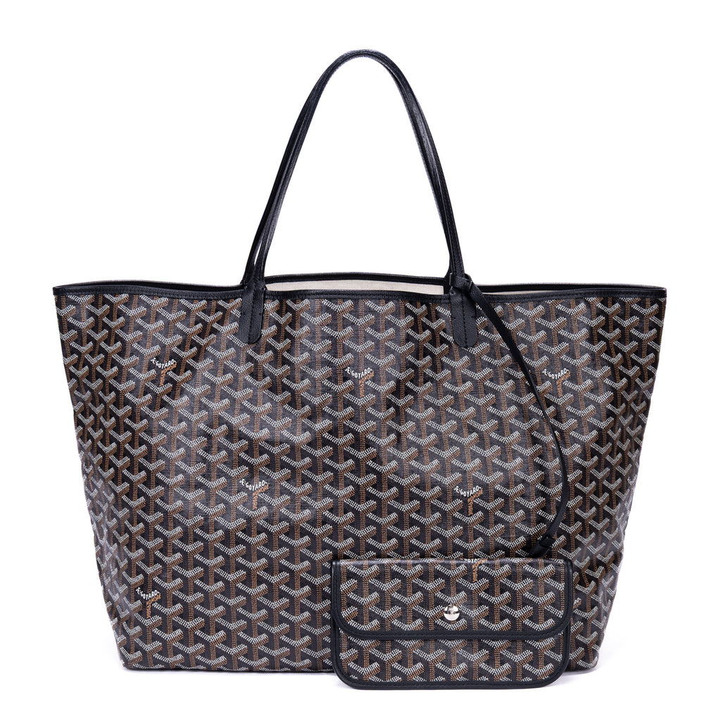 Shoulder Bag Saint Louis GM Black Goyardine Coated Canvas