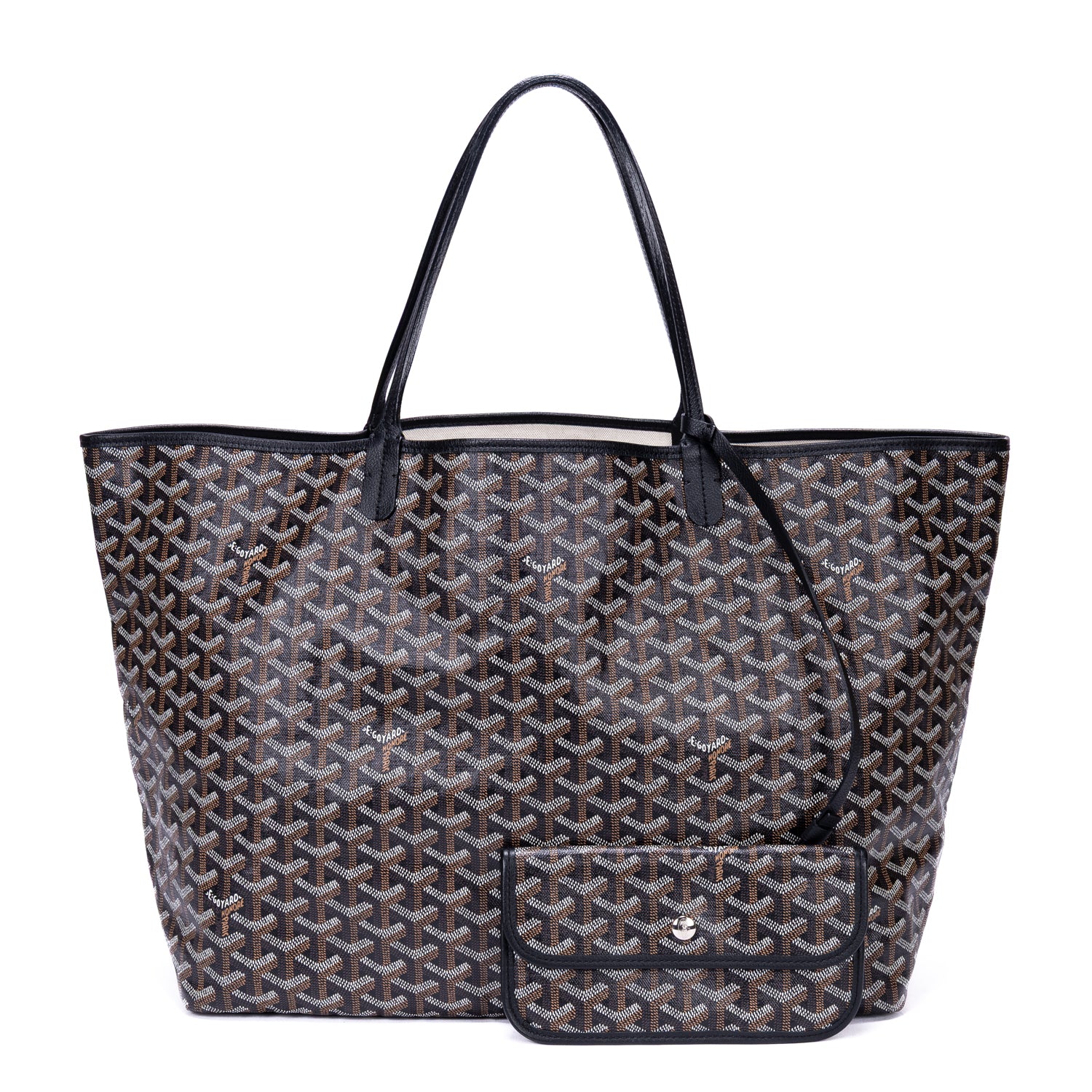 Shoulder Bag Saint Louis GM Black Goyardine Coated Canvas
