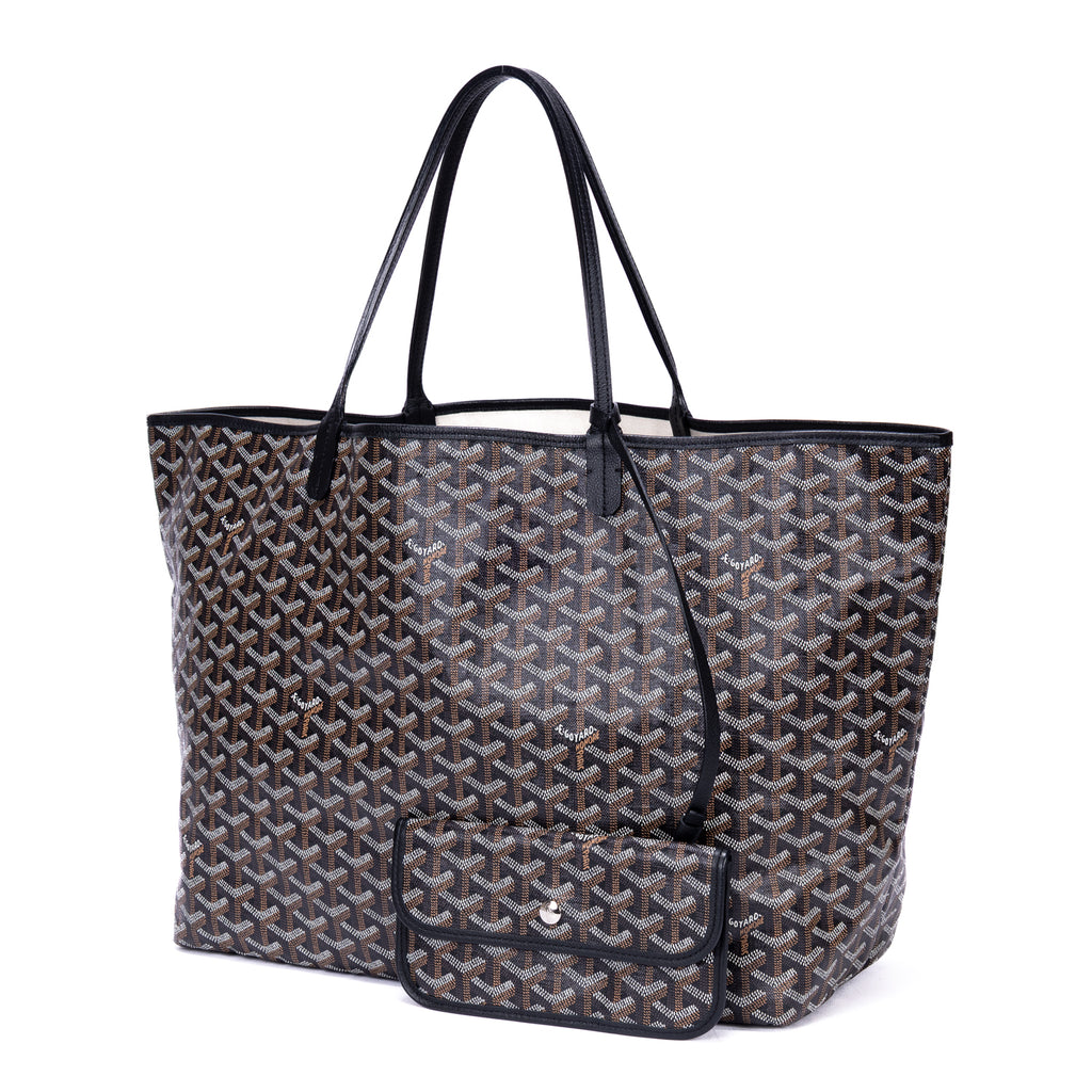 Shoulder Bag Saint Louis GM Black Goyardine Coated Canvas