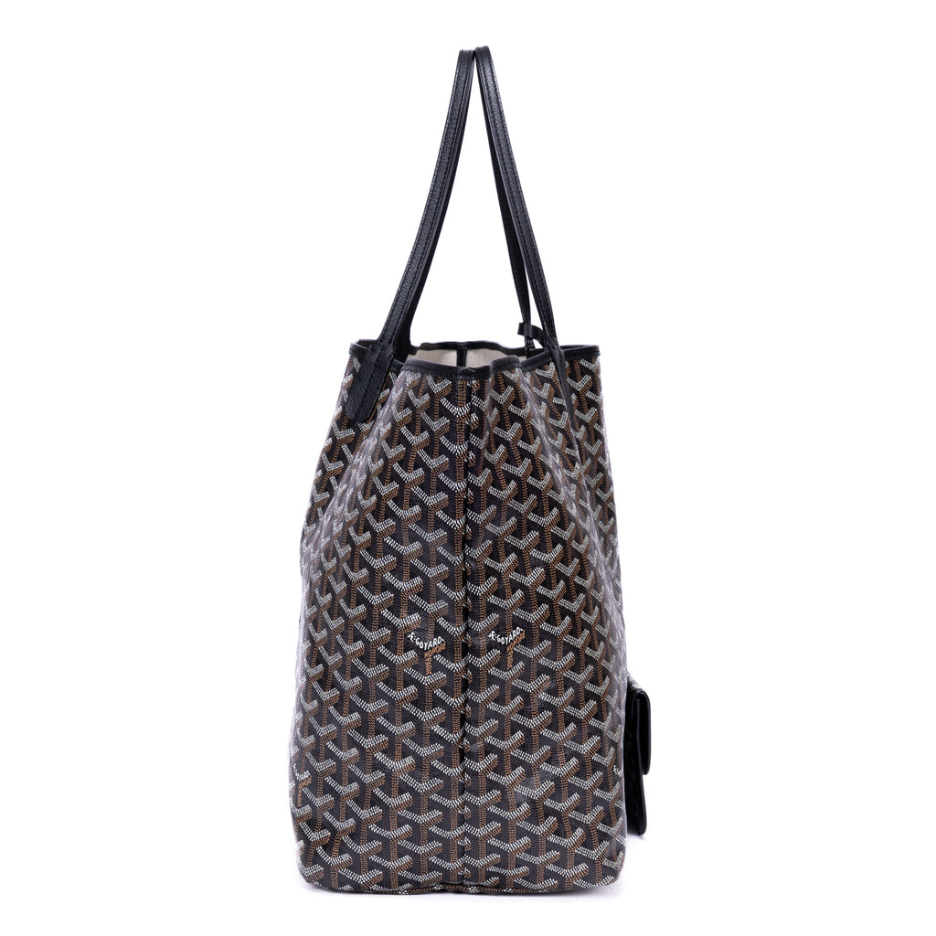 Shoulder Bag Saint Louis GM Black Goyardine Coated Canvas