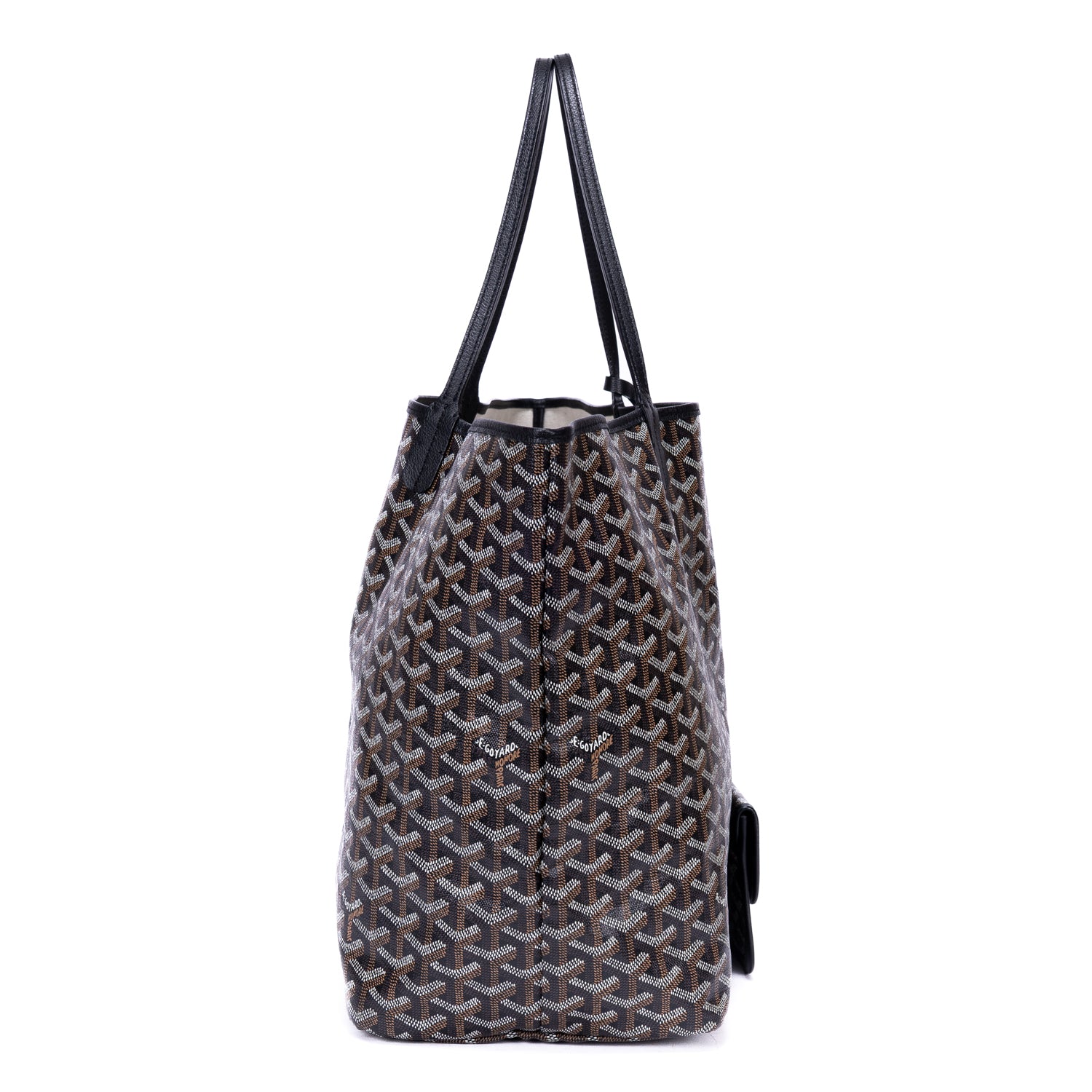 Shoulder Bag Saint Louis GM Black Goyardine Coated Canvas