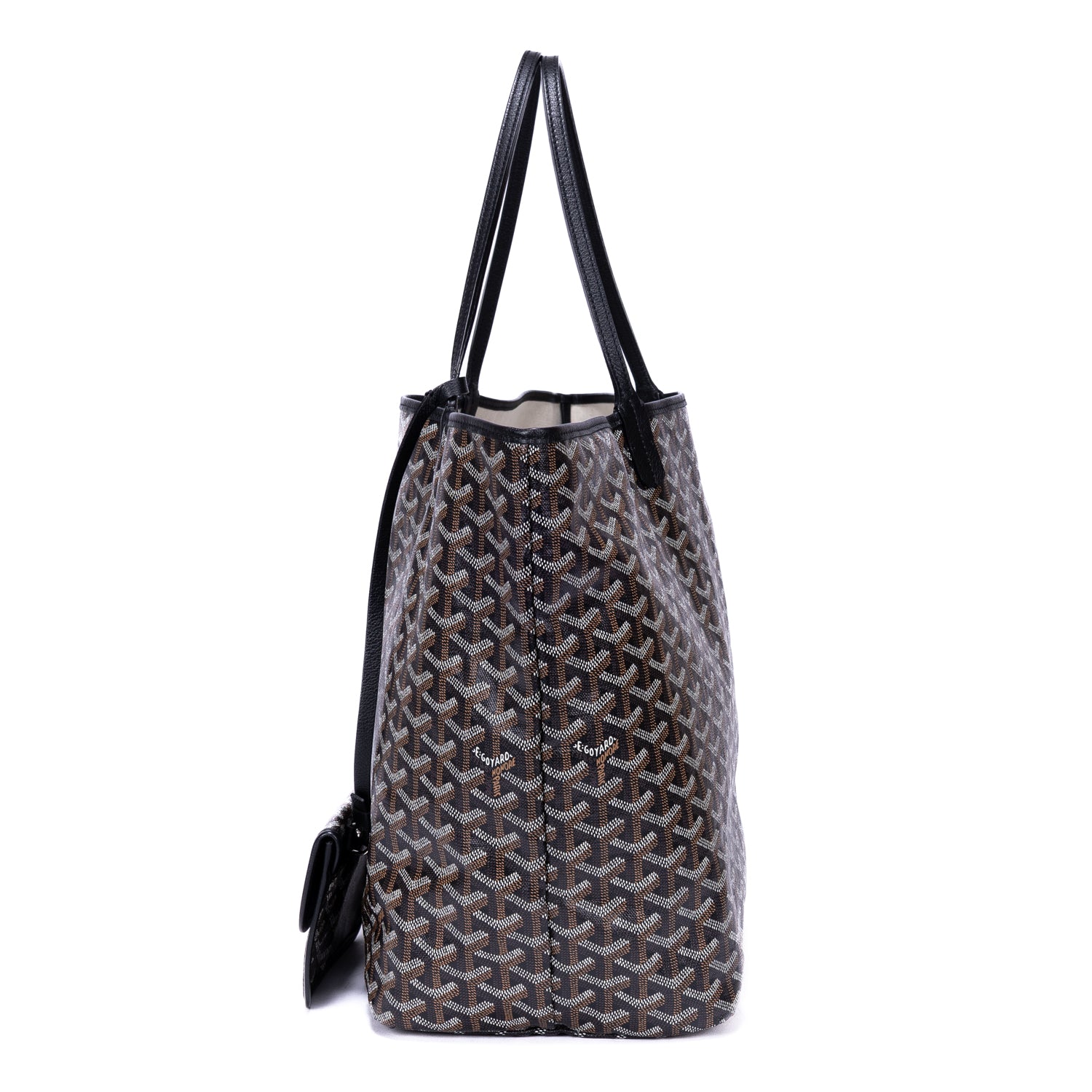 Shoulder Bag Saint Louis GM Black Goyardine Coated Canvas