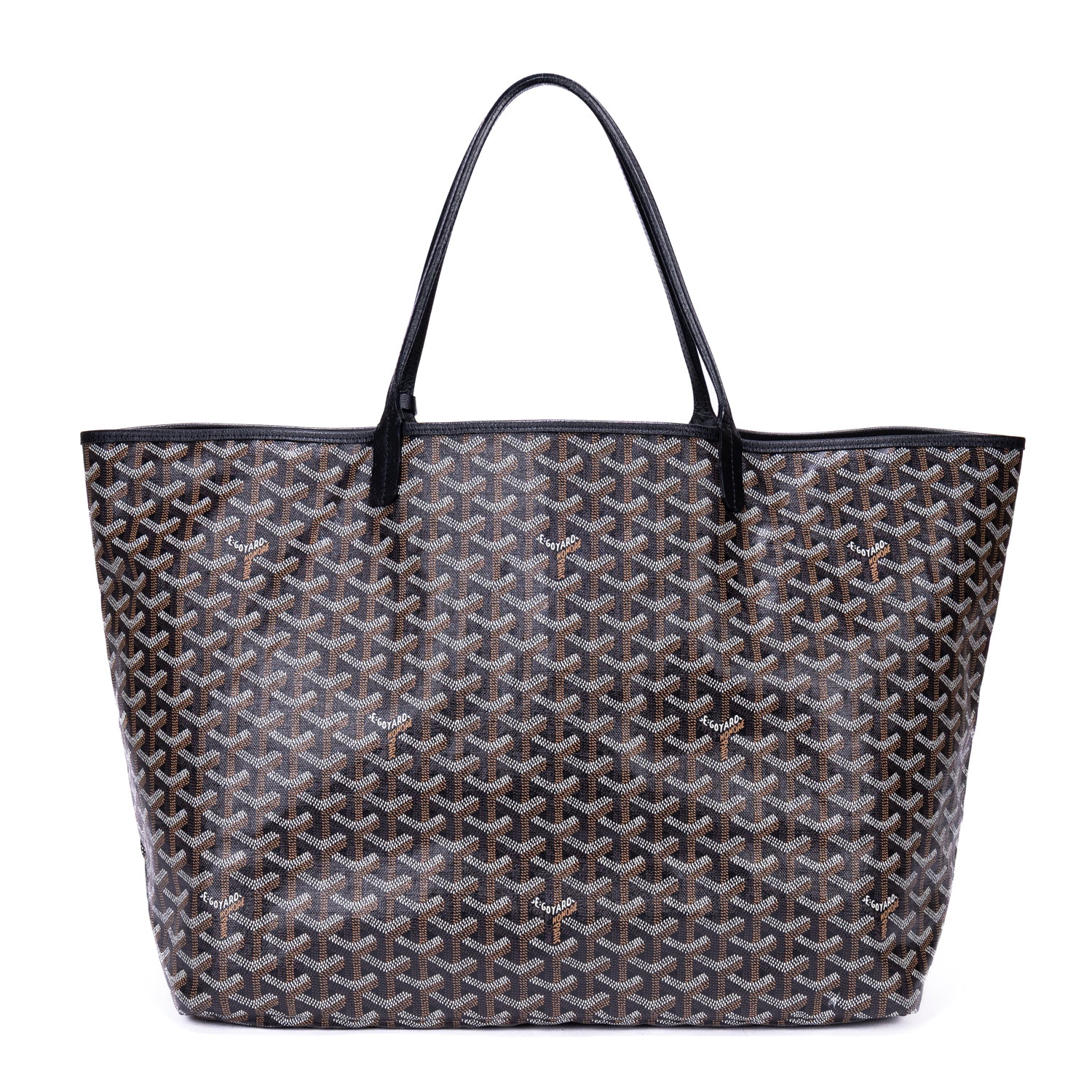 Shoulder Bag Saint Louis GM Black Goyardine Coated Canvas