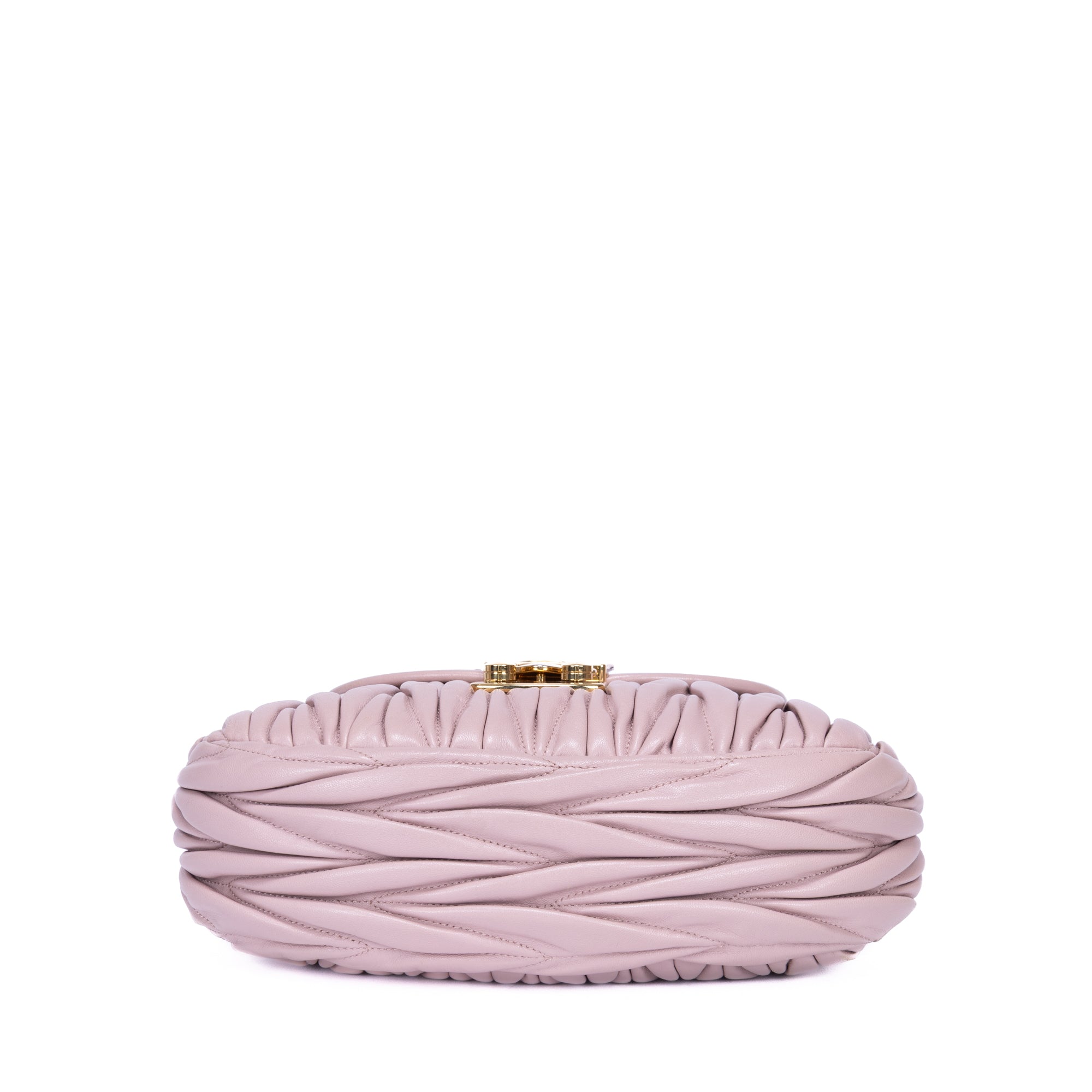 Handbag Coffer Handbag Pink Nappa Matelasse Leather