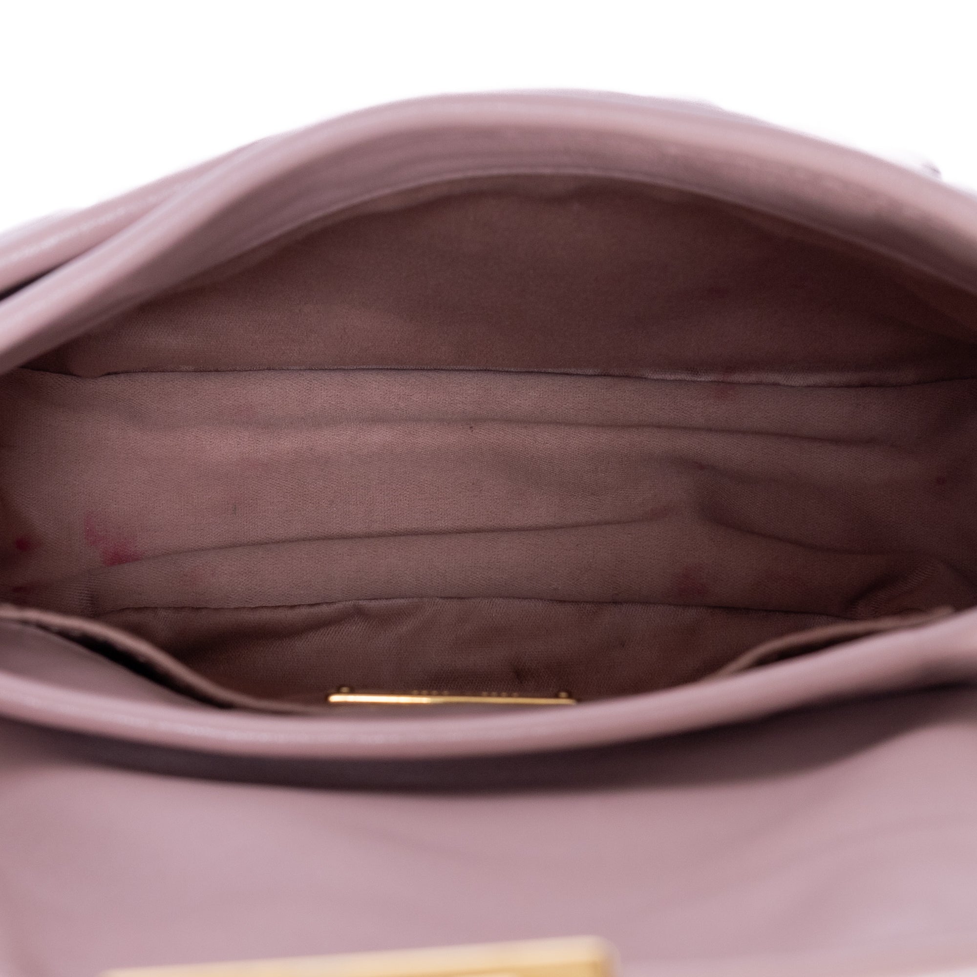 Handbag Coffer Handbag Pink Nappa Matelasse Leather