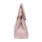 Shoulder Bag Double Zip Galleria Tote Small Pink Saffiano Lux Leather