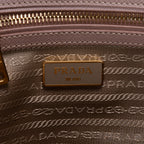Shoulder Bag Double Zip Galleria Tote Small Pink Saffiano Lux Leather