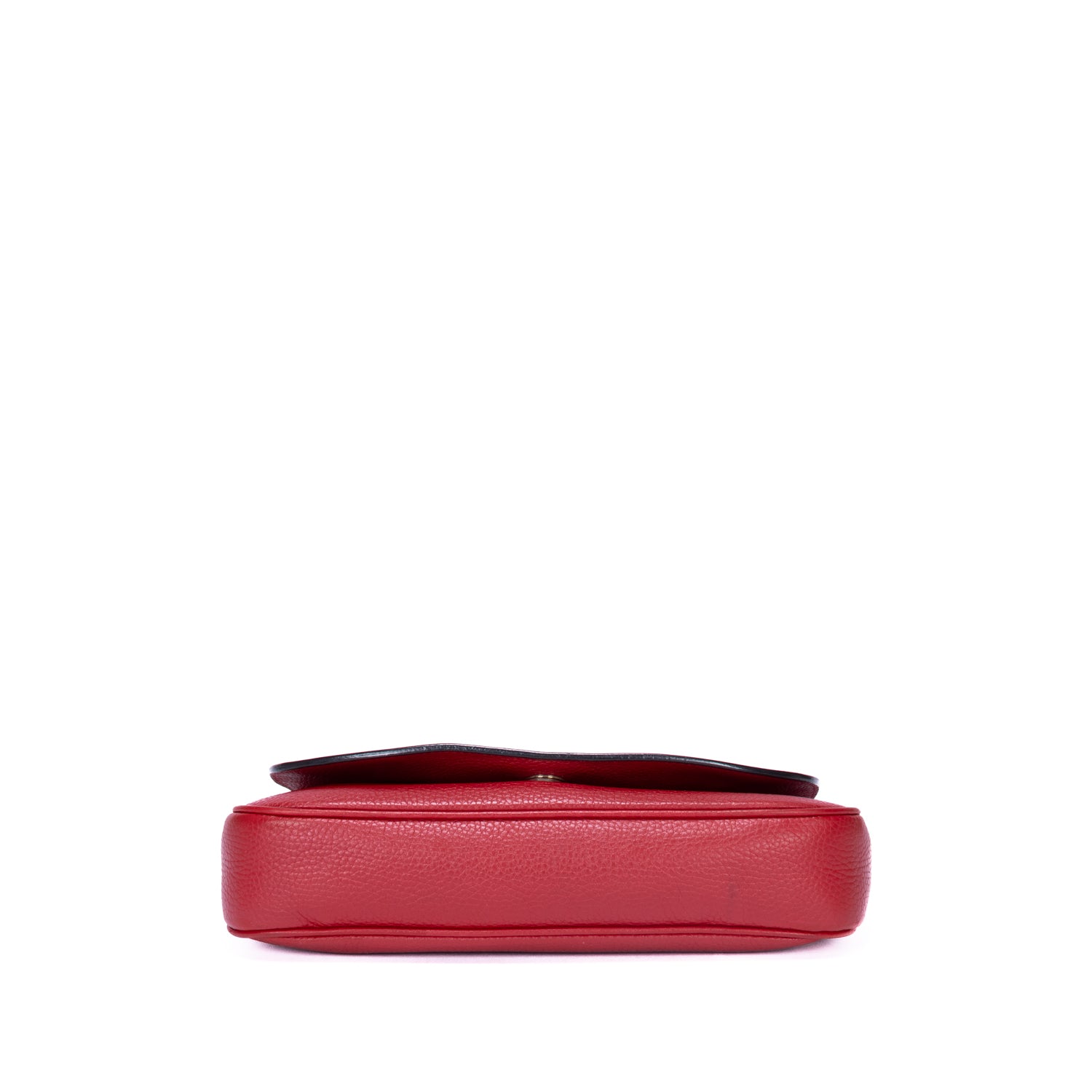 Sac bandoulière Soho Chain en cuir de veau rouge