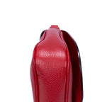 Sac bandoulière Soho Chain en cuir de veau rouge