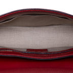 Sac bandoulière Soho Chain en cuir de veau rouge