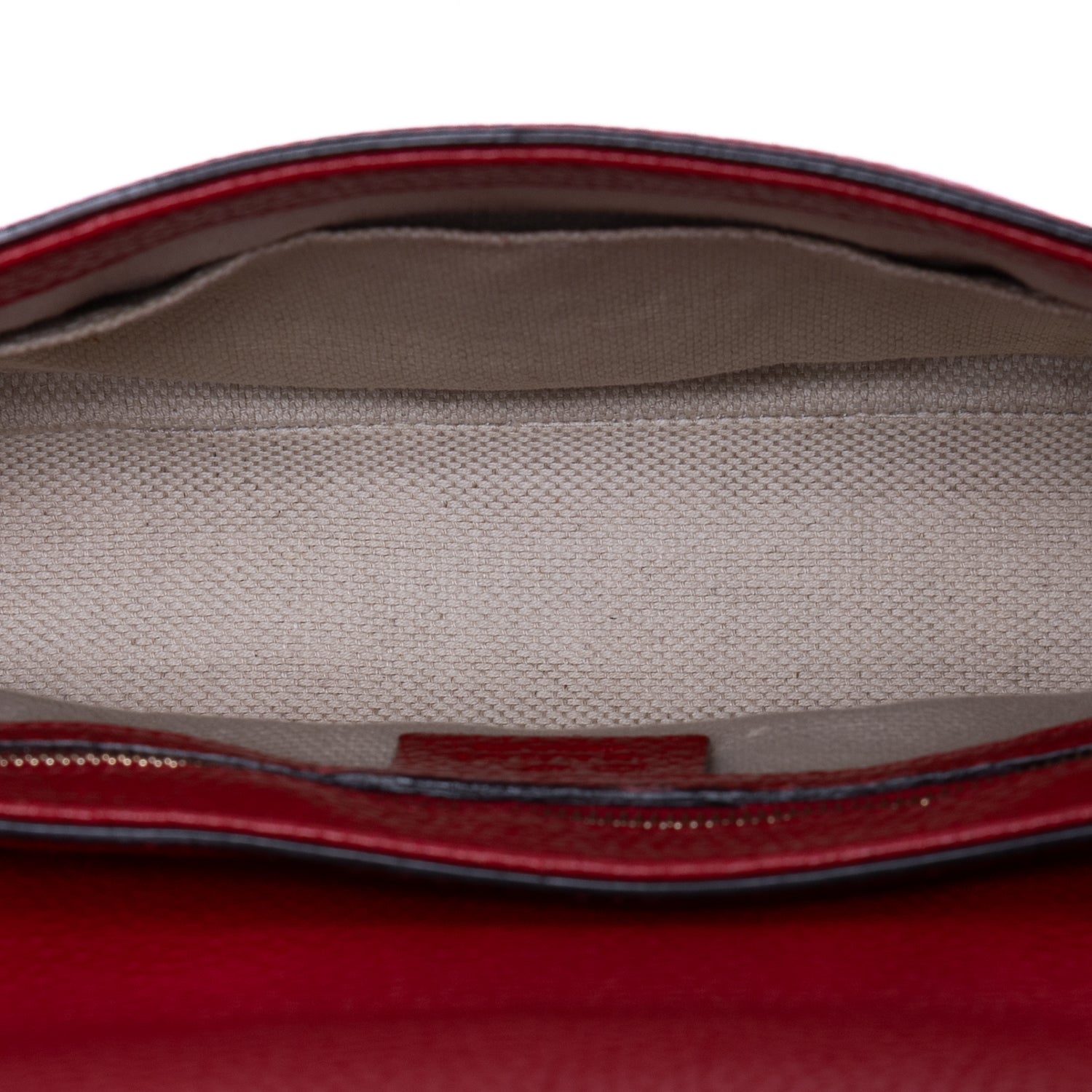Sac bandoulière Soho Chain en cuir de veau rouge