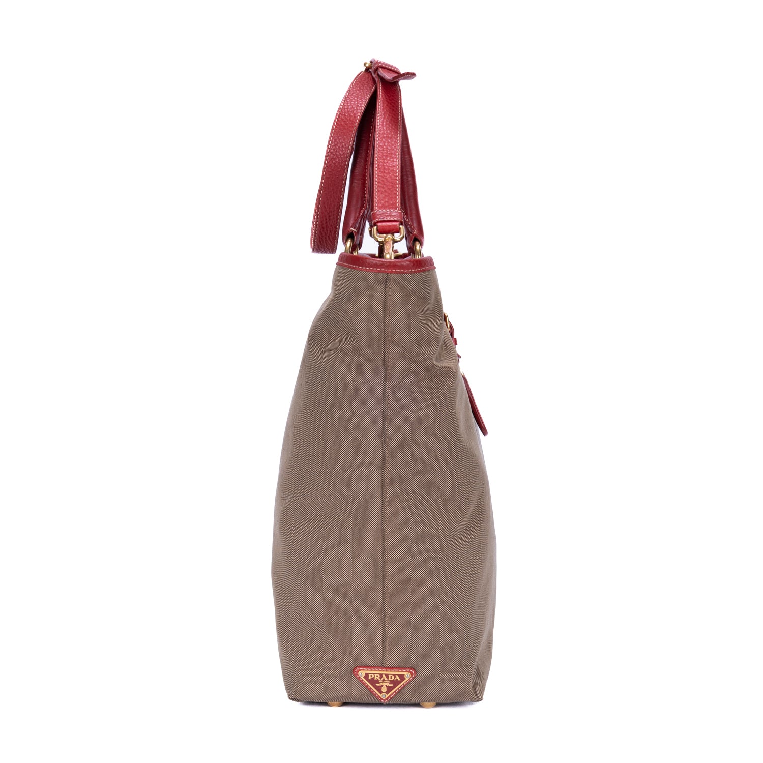 Handbag Jacquard Logo Tote Khaki Jacquard Logo Canvas
