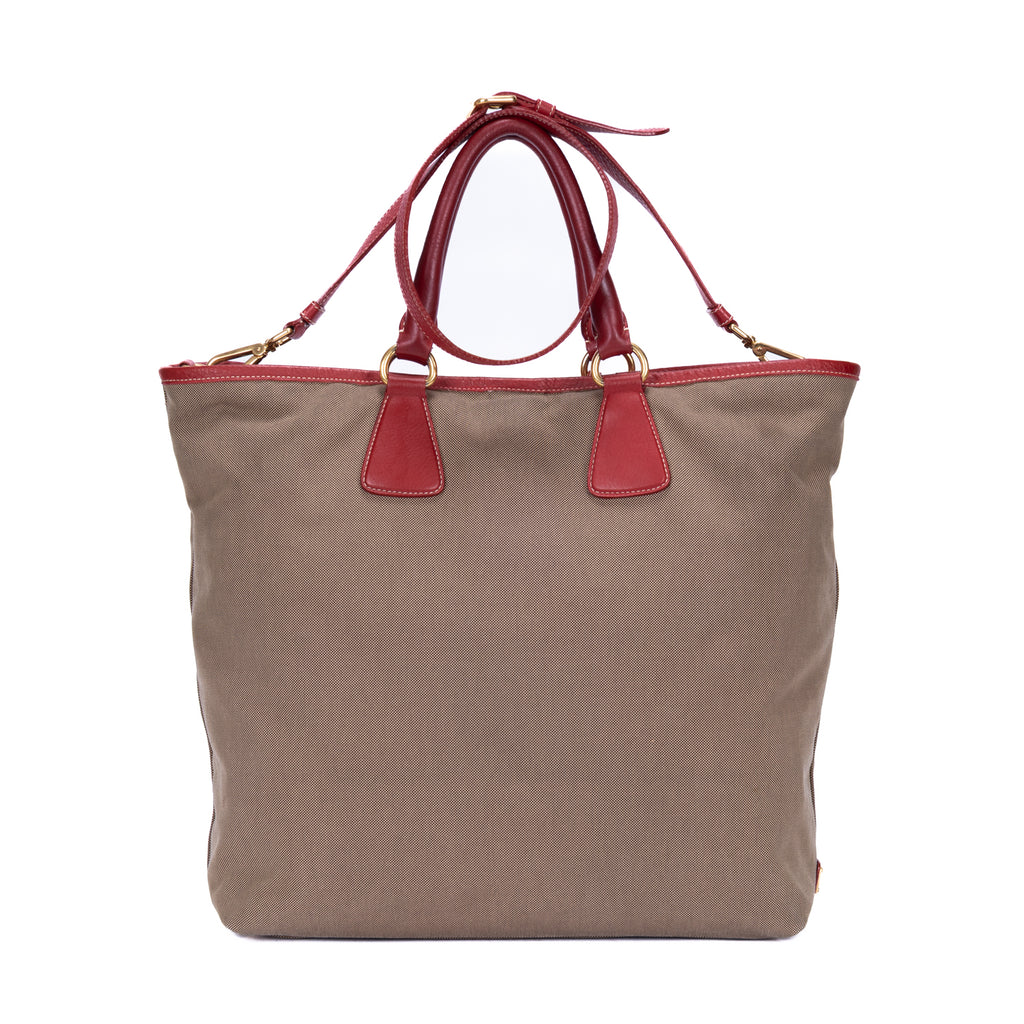 Sac cabas Jacquard Logo Kaki Jacquard Logo Toile
