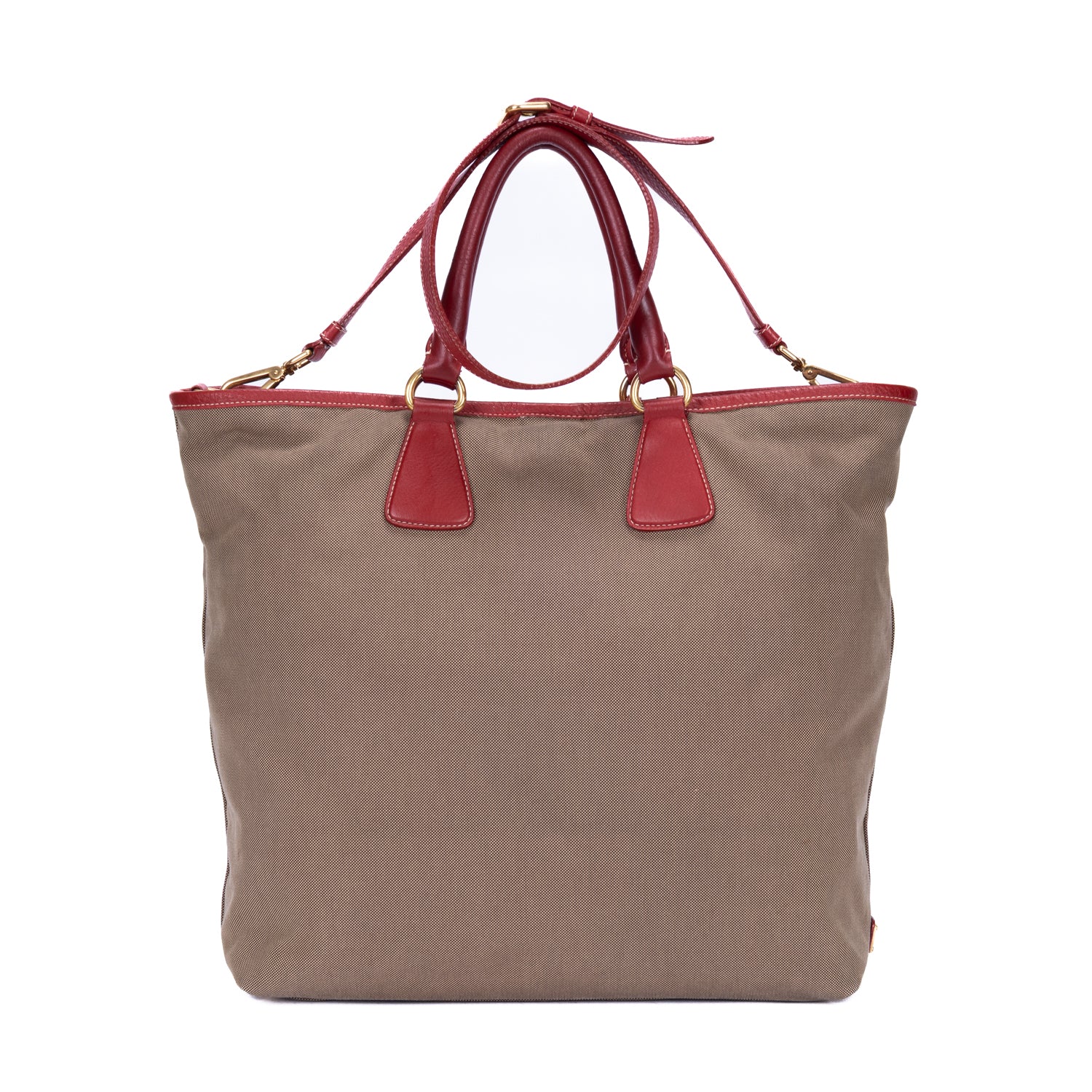 Handbag Jacquard Logo Tote Khaki Jacquard Logo Canvas