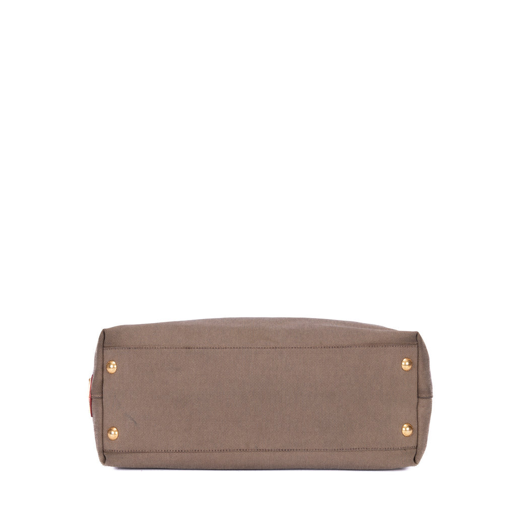 Sac cabas Jacquard Logo Kaki Jacquard Logo Toile