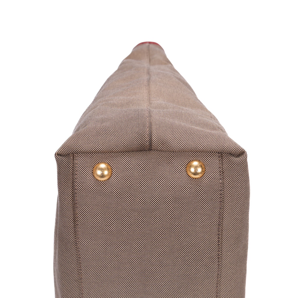 Sac cabas Jacquard Logo Kaki Jacquard Logo Toile
