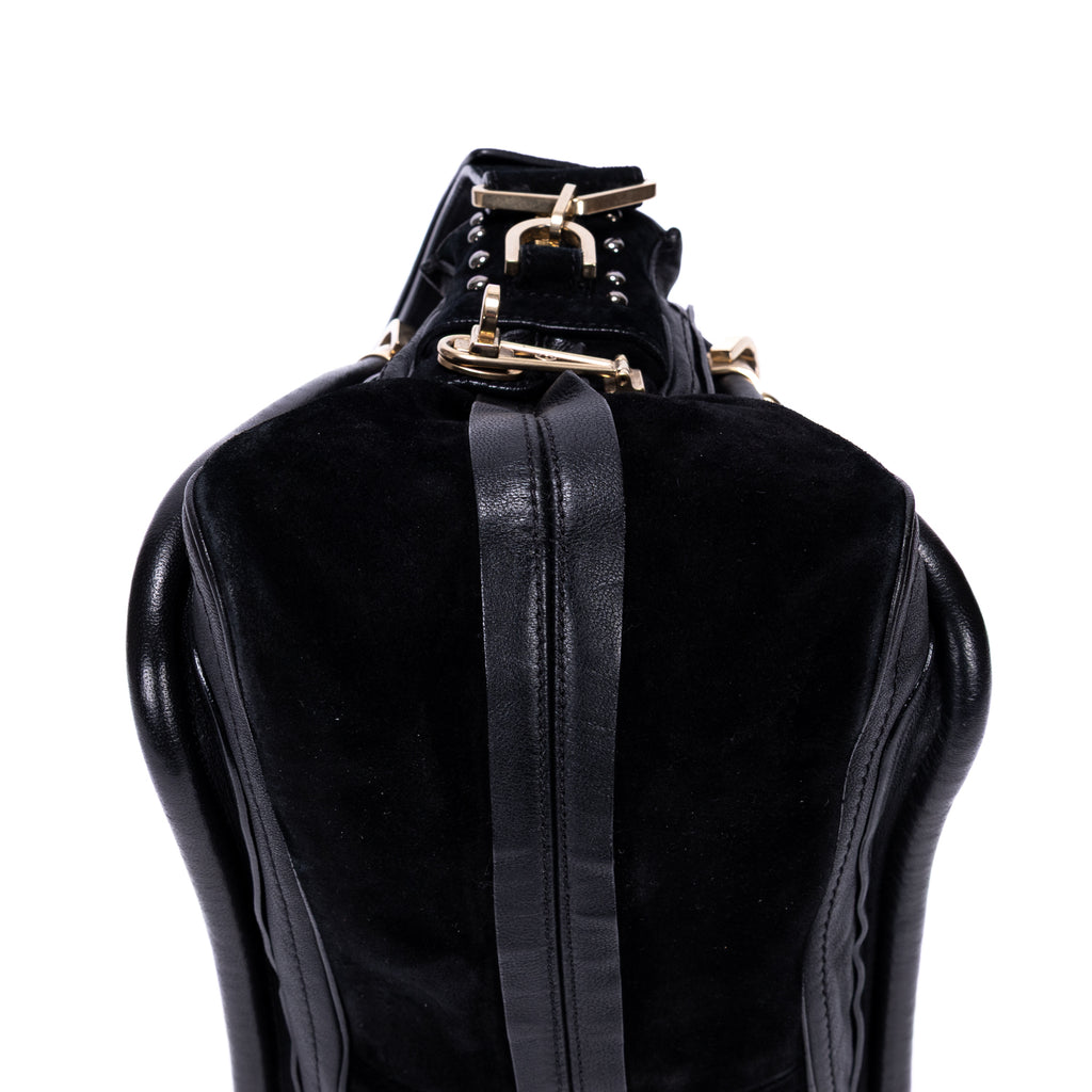 Sac porté épaule Paraty moyen en cuir de veau grainé noir
