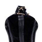 Sac porté épaule Paraty moyen en cuir de veau grainé noir