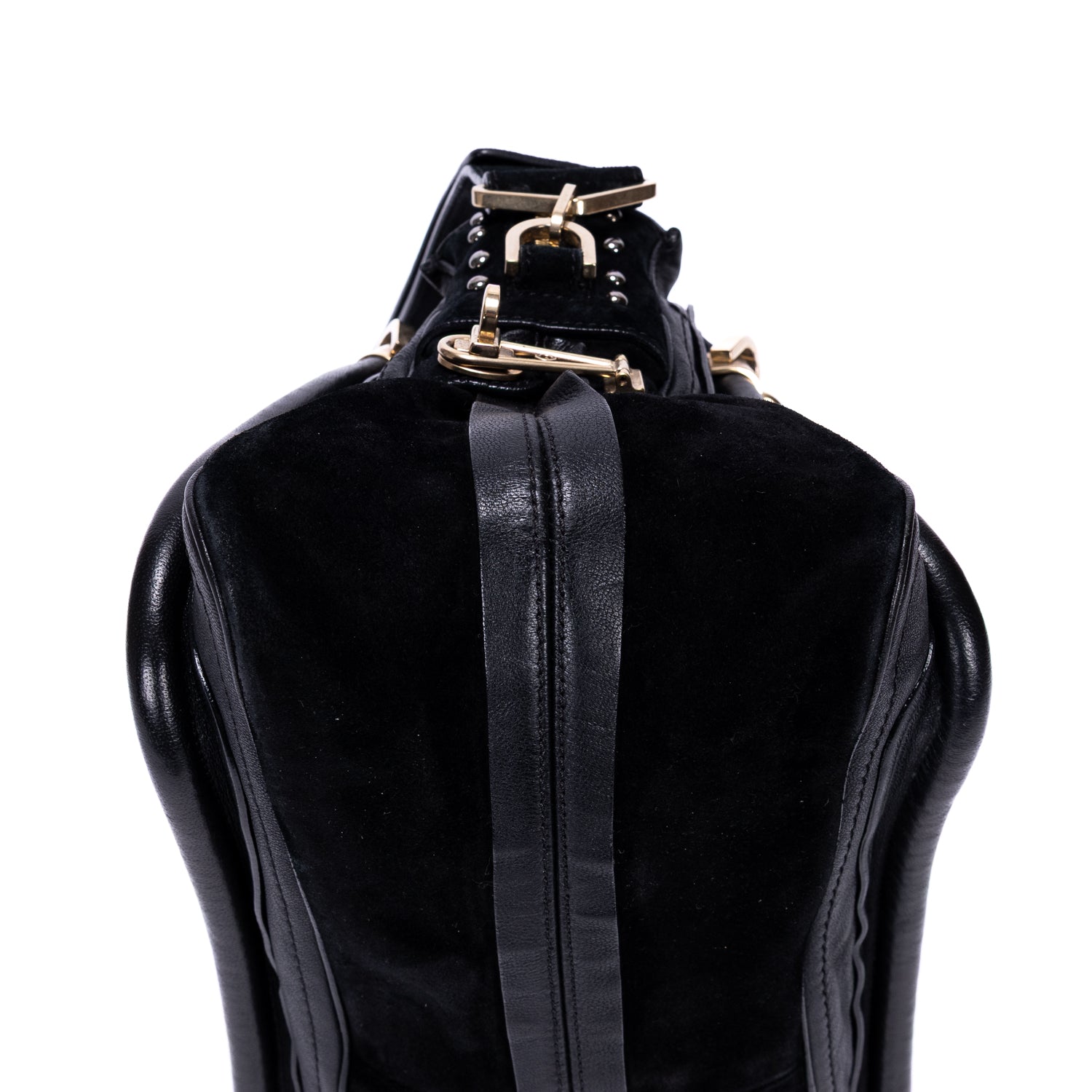 Sac porté épaule Paraty moyen en cuir de veau grainé noir
