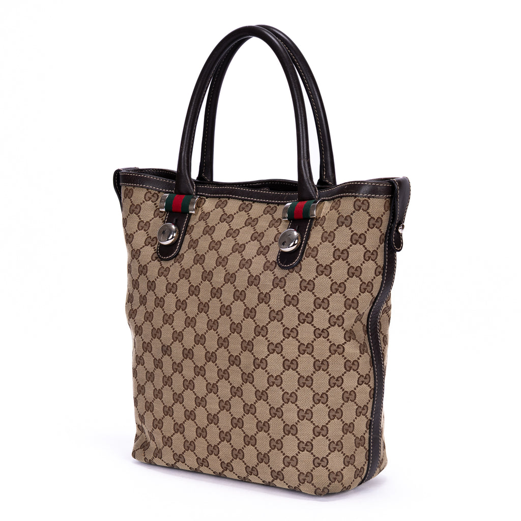 Bolso de mano Sherry line Tote Mediano Lona Monogram Marrón Oscuro