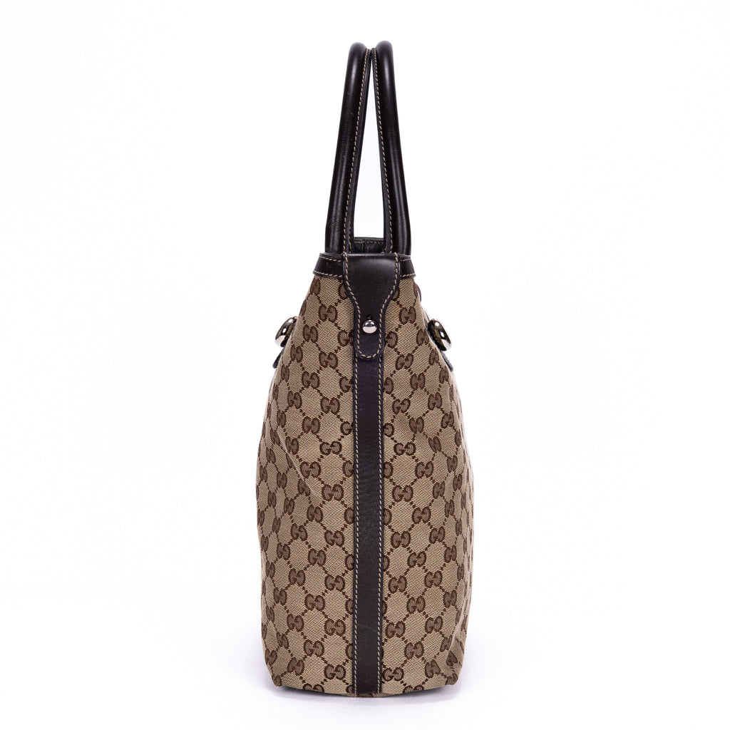 Bolso de mano Sherry line Tote Mediano Lona Monogram Marrón Oscuro