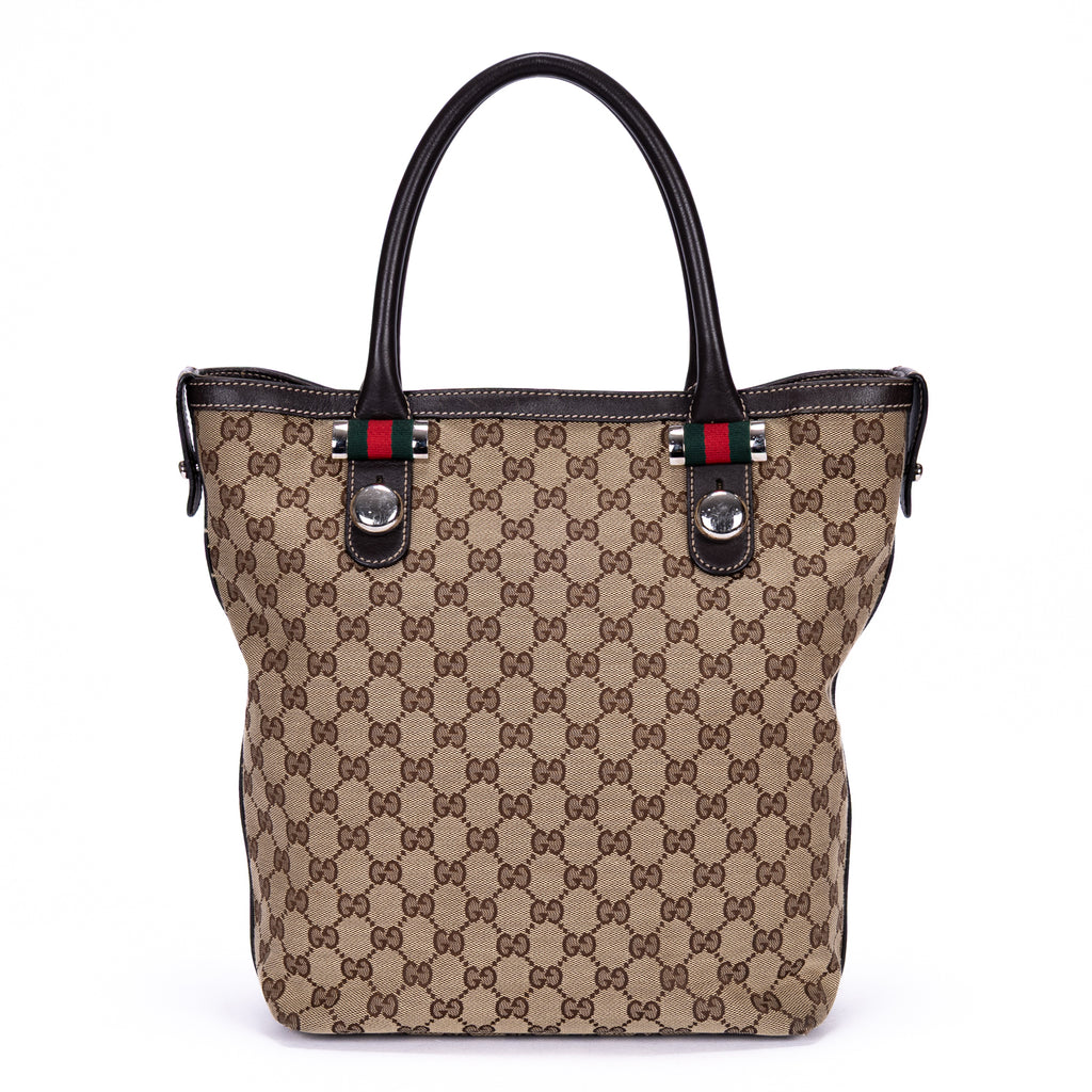 Bolso de mano Sherry line Tote Mediano Lona Monogram Marrón Oscuro
