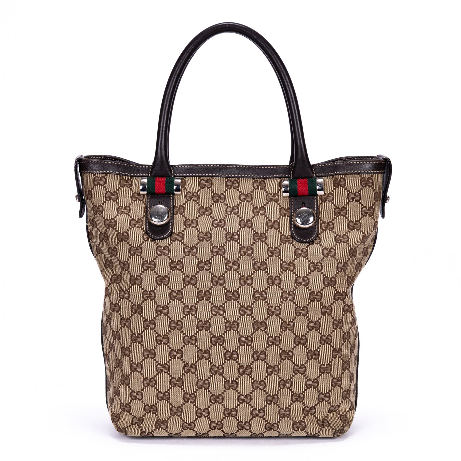 Bolso de mano Sherry line Tote Mediano Lona Monogram Marrón Oscuro