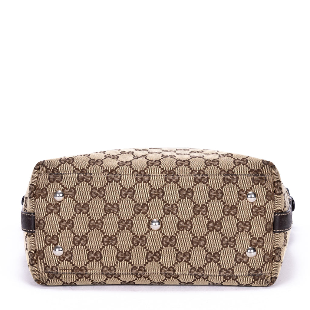 Bolso de mano Sherry line Tote Mediano Lona Monogram Marrón Oscuro