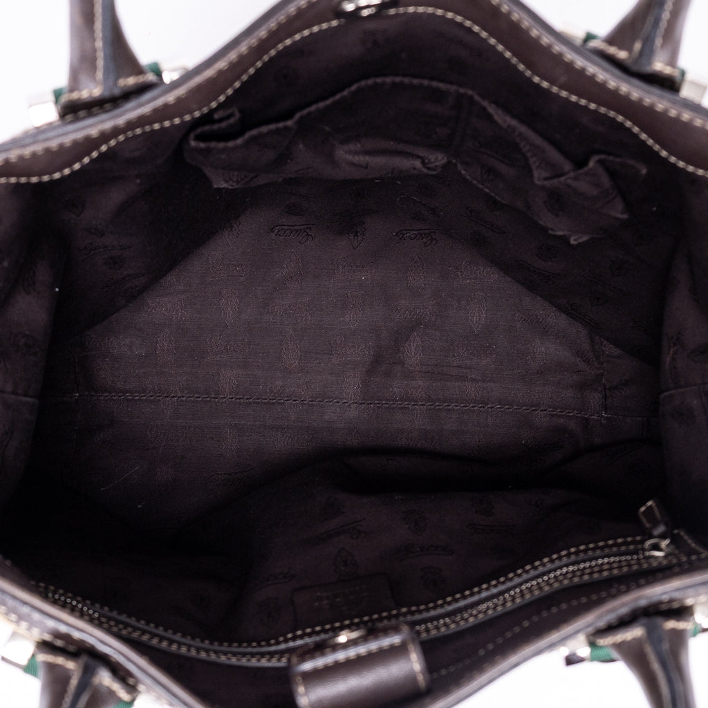Bolso de mano Sherry line Tote Mediano Lona Monogram Marrón Oscuro