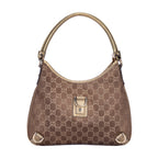Bolso Abbey de aro D de lona monogram en marrón