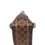 Bolso Abbey de aro D de lona monogram en marrón